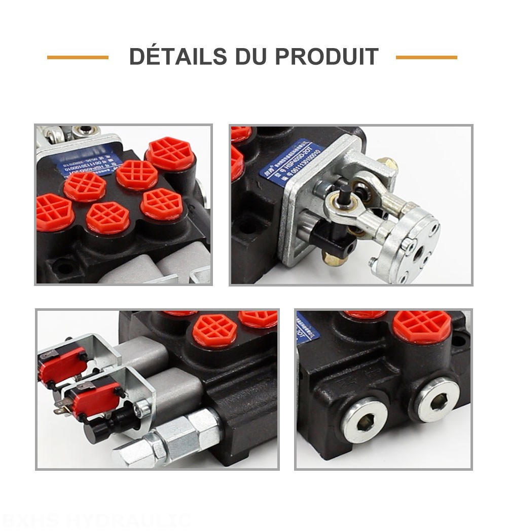 P40 Micro Switch Manette 2 distributeurs Distributeur directionnel monobloc